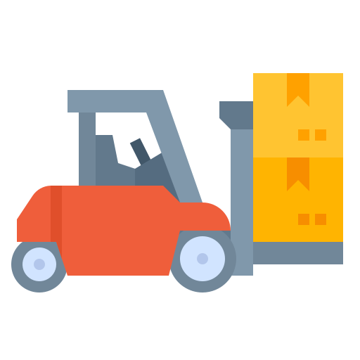 Forklift Ultimatearm Flat icon