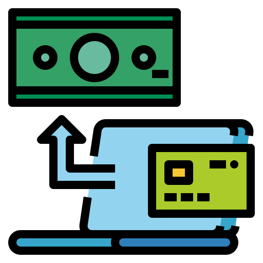 Online transfer Ultimatearm Lineal Color icon