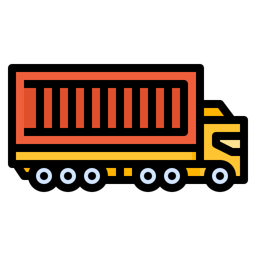 Container truck Ultimatearm Lineal Color icon