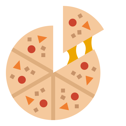 pizza Ultimatearm Flat ikona