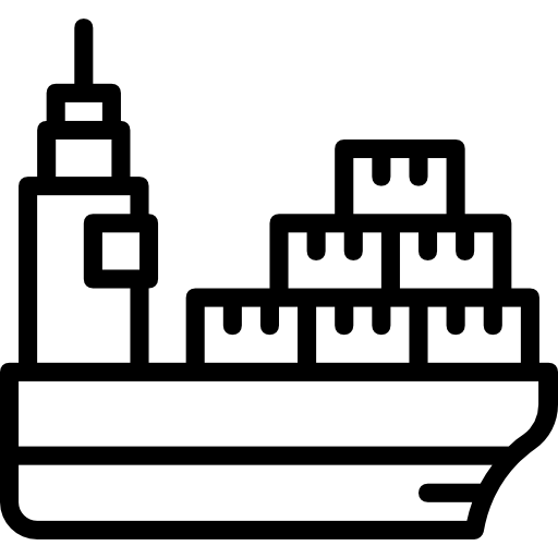 Cargo ship Basic Miscellany Lineal icon