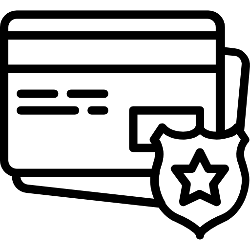 tarjeta de crédito Basic Miscellany Lineal icono