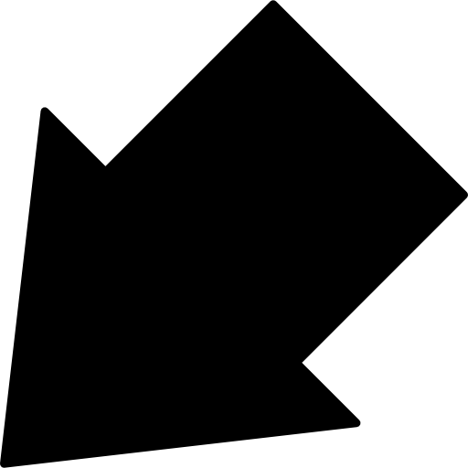 Diagonal arrow Roundicons Solid icon