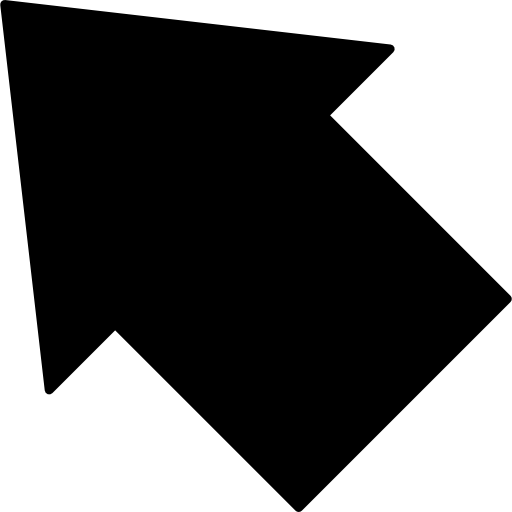 flecha diagonal Roundicons Solid icono