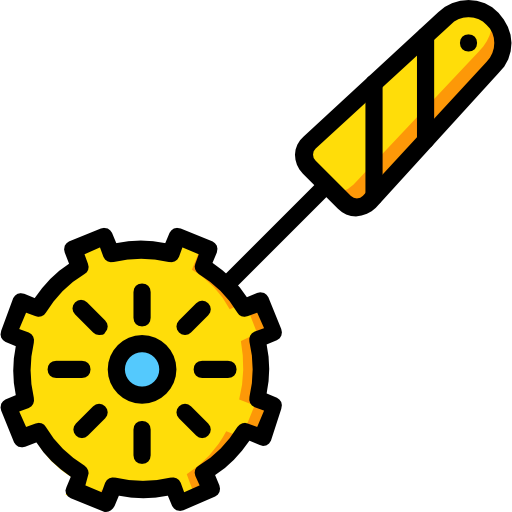 nóż do pizzy Basic Miscellany Yellow ikona