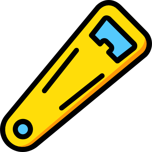 Bottle opener Basic Miscellany Yellow icon
