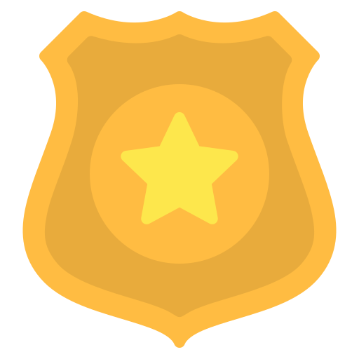 polizeiabzeichen Generic Flat icon