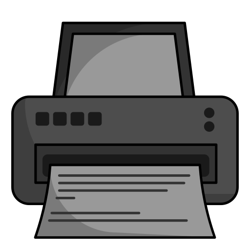 인쇄기 Generic Outline Color icon