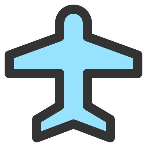 Flight mode Generic Outline Color icon