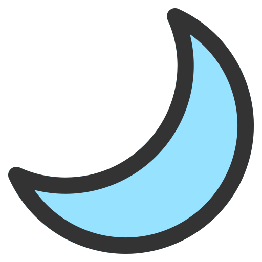 Night mode Generic Outline Color icon