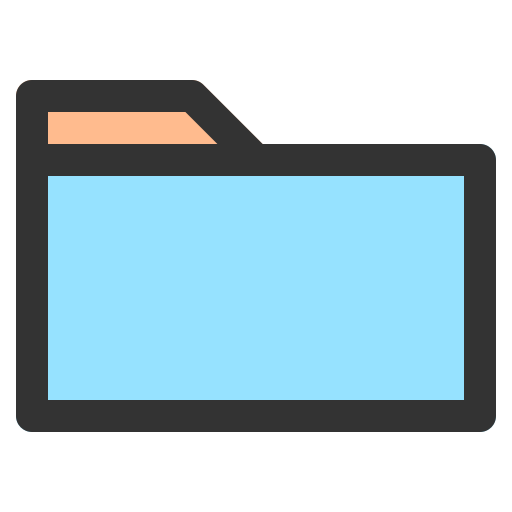 zarządzanie plikami Generic Outline Color ikona