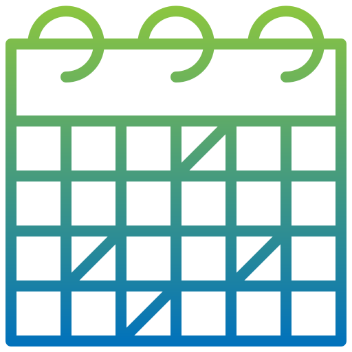 calendario Generic Gradient icono
