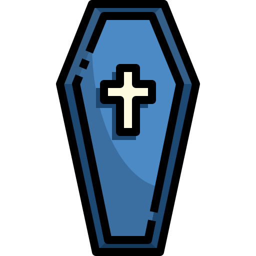 Coffin Justicon Lineal Color icon