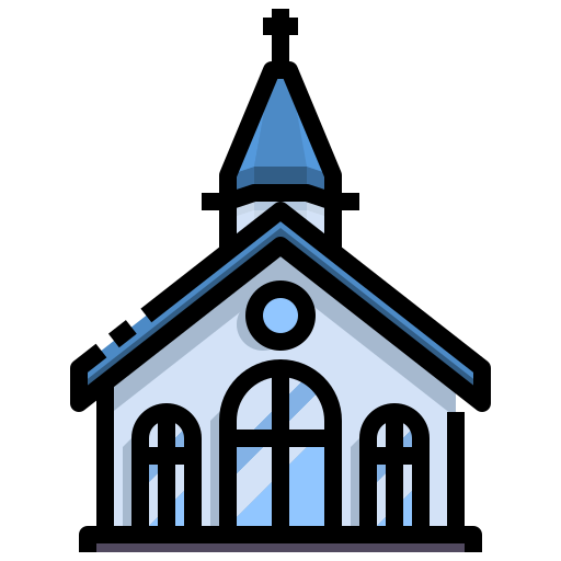kościół Justicon Lineal Color ikona