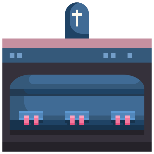 Coffin Justicon Flat icon