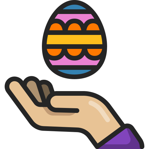 пасхальное яйцо Generic Outline Color иконка
