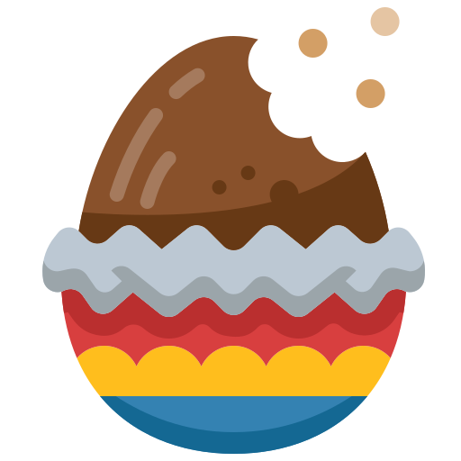 uovo di cioccolato Generic Flat icona