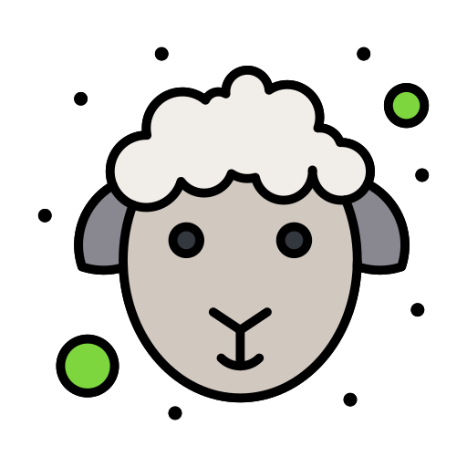 Lamb Flatart Icons Lineal Color icon