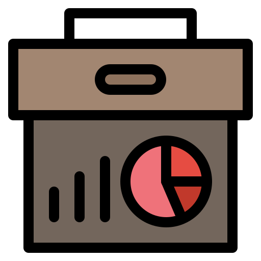 gráfico circular Flatart Icons Lineal Color icono