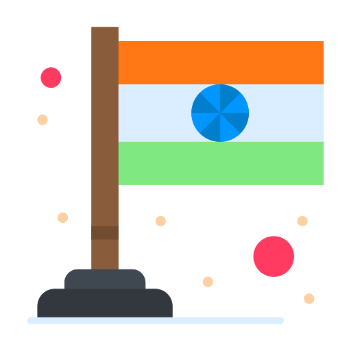 bandeira da Índia Flatart Icons Flat Ícone