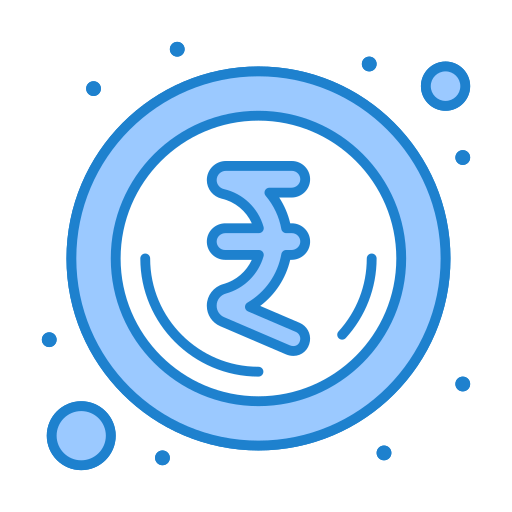 Rupee Generic Blue icon