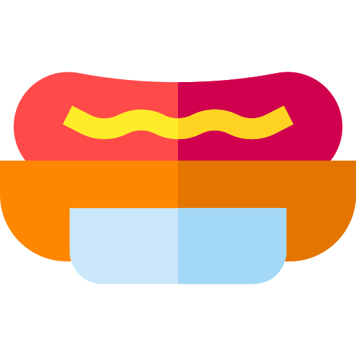 hotdog Basic Straight Flat icon