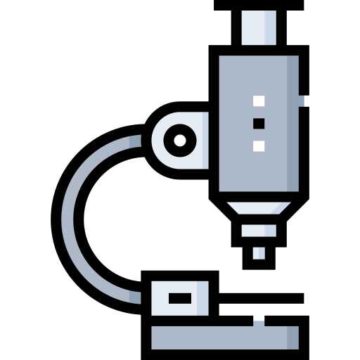 microscope Detailed Straight Lineal color Icône