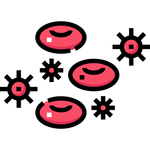 komórka krwi Detailed Straight Lineal color ikona