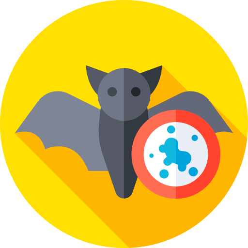 Bat Flat Circular Flat icon