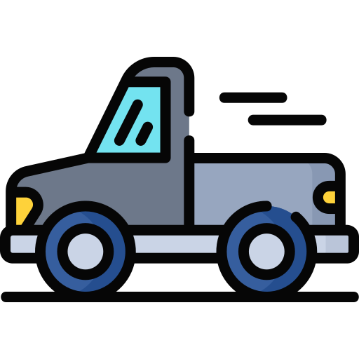 pick-up vrachtwagen Special Lineal color icoon