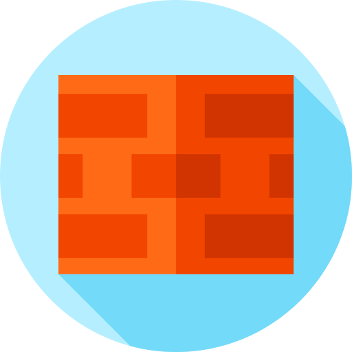 Brick Flat Circular Flat icon