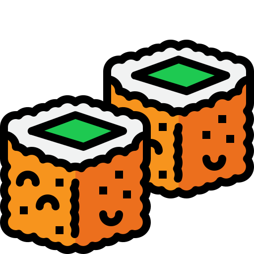 Sushi roll Generic Outline Color icon