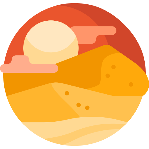 Desert Detailed Flat Circular Flat icon