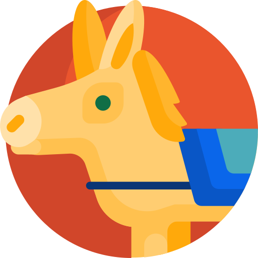 burro Detailed Flat Circular Flat icono