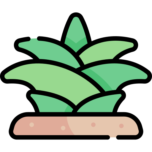agave Kawaii Lineal color Icône