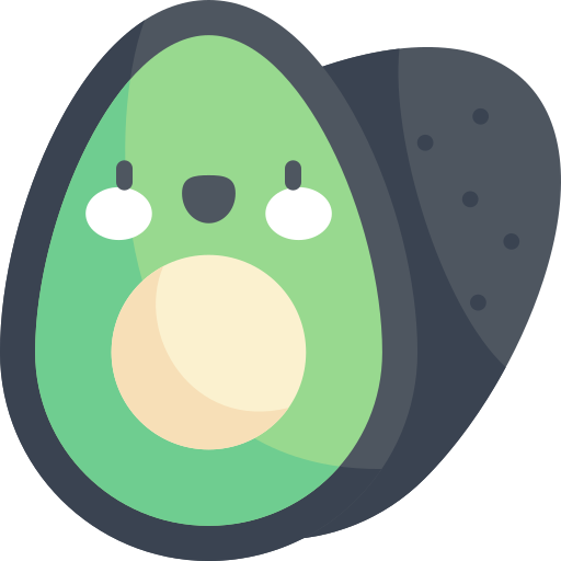 Avocado Kawaii Flat icon