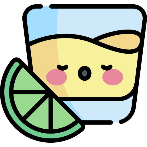 tequila Kawaii Lineal color icon