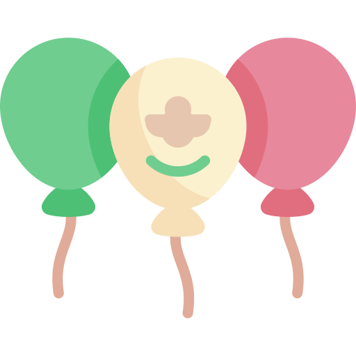 Balloons Kawaii Flat icon