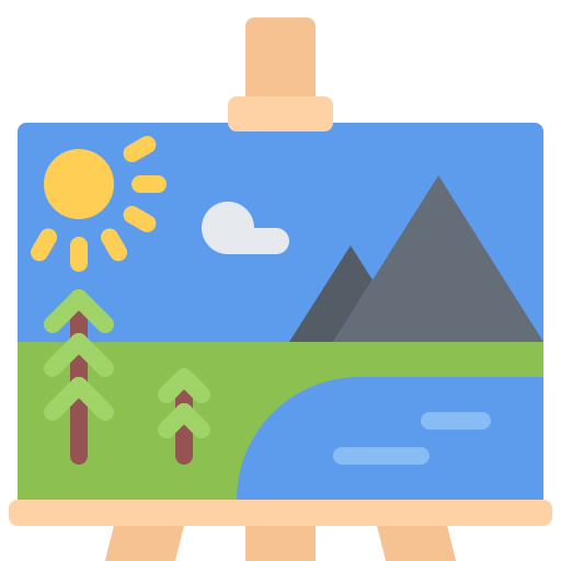 Painting Coloring Flat icon