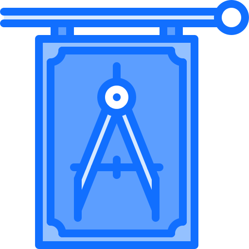 建築家 Coloring Blue icon