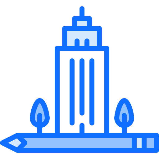 architektura Coloring Blue ikona