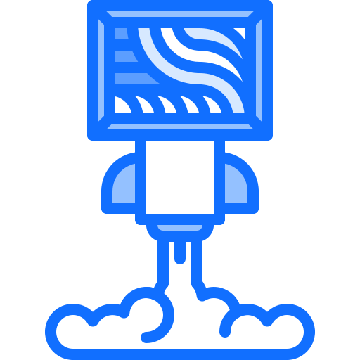 gemälde Coloring Blue icon