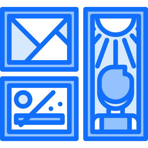 페인트 등 Coloring Blue icon