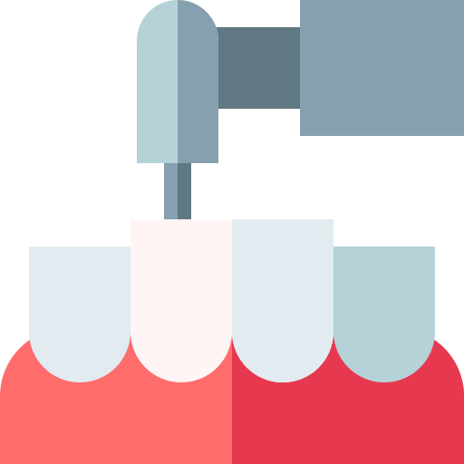 Dental drill Basic Straight Flat icon