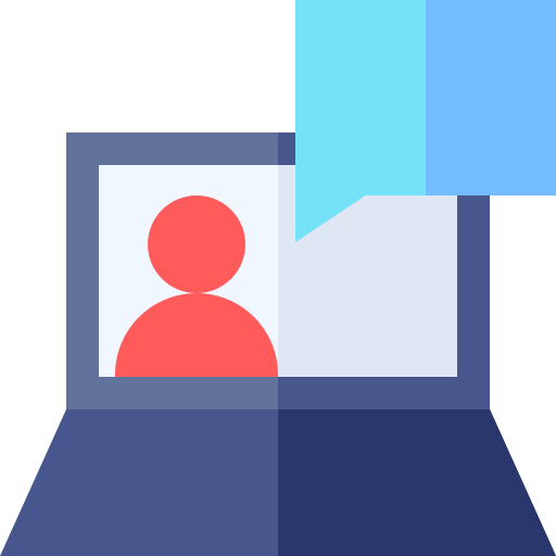 video-chat Basic Straight Flat icon