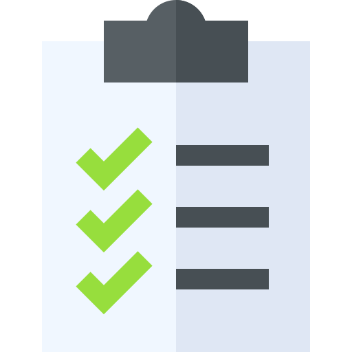 Checklist Basic Straight Flat icon