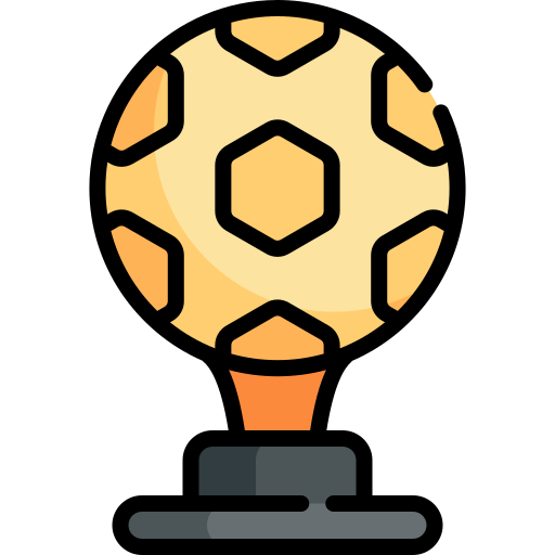 copa de futbol Kawaii Lineal color icono
