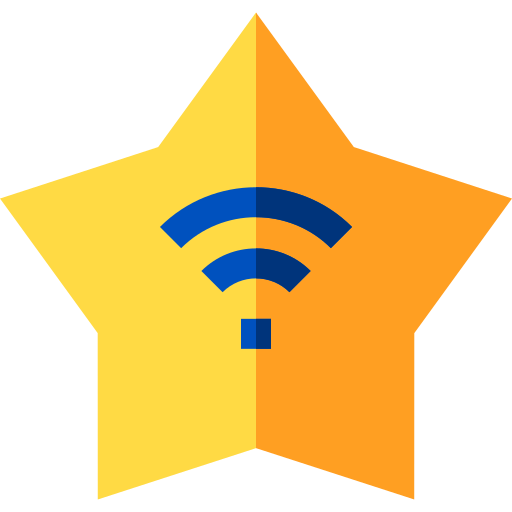 wifi Basic Straight Flat icono