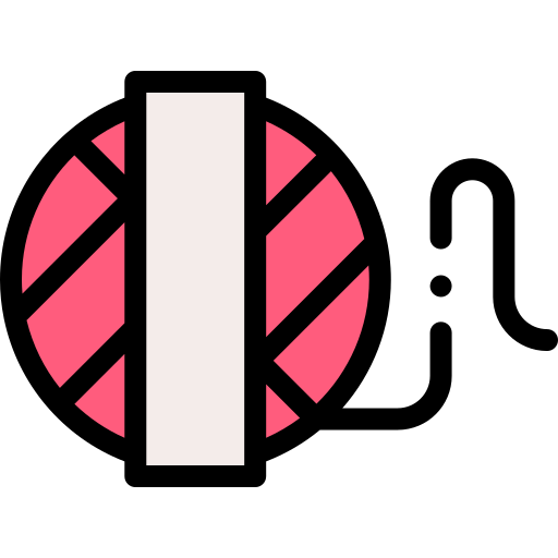Клубок шерсти Detailed Rounded Lineal color иконка