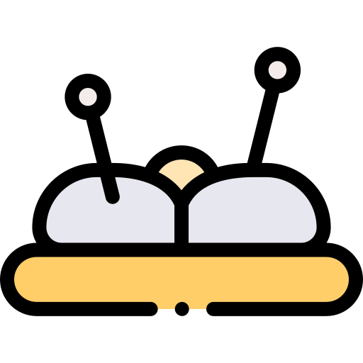 Pincushion Detailed Rounded Lineal color icon